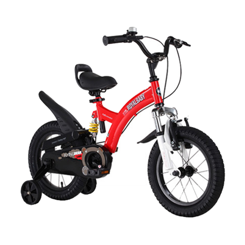 优贝Royalbaby儿童自行车18寸小飞熊辐条圈（红色）