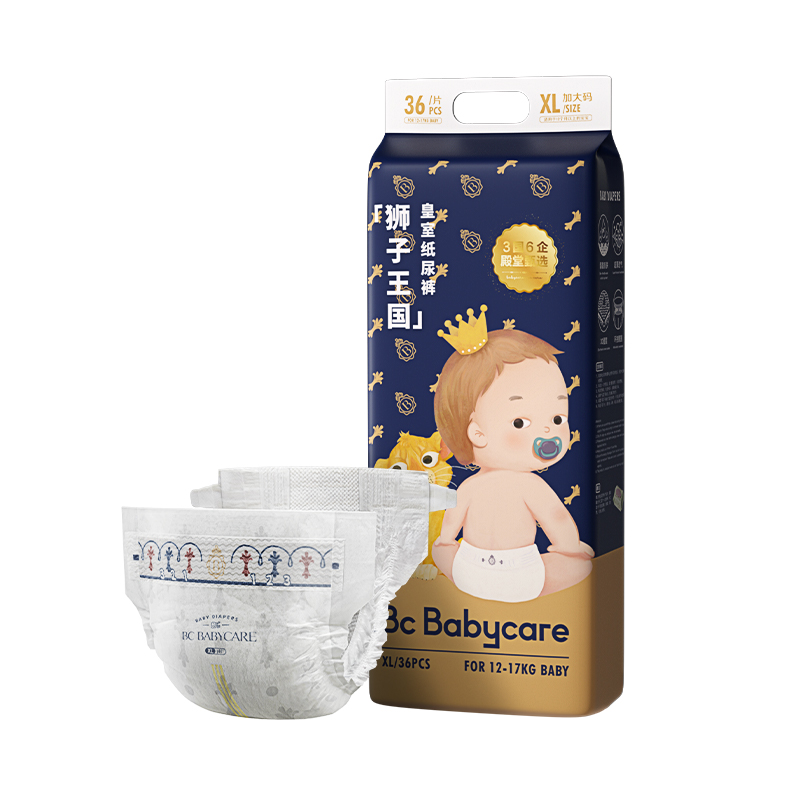 baby care皇室狮子王国纸尿裤 XL-36片/包 BC2002338（新老包装随机发货）