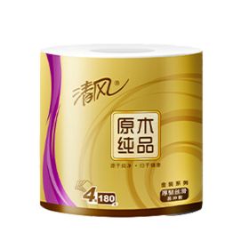 清风原木金装卷纸180g