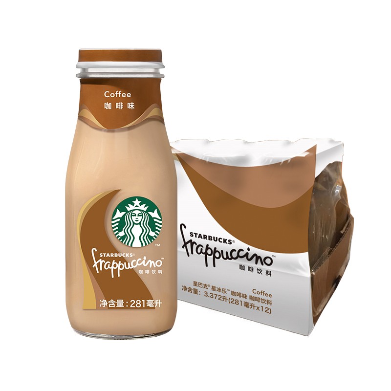 星巴克(Starbucks)星冰乐咖啡281ml*12瓶咖啡饮料礼盒装(新老包装随机发货)