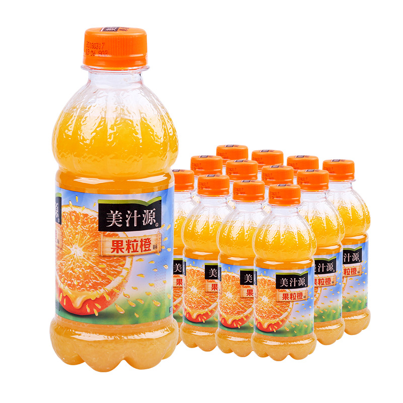 美汁源 Minute Maid 果粒橙 橙汁 果汁饮料 300ml*12瓶 整箱装