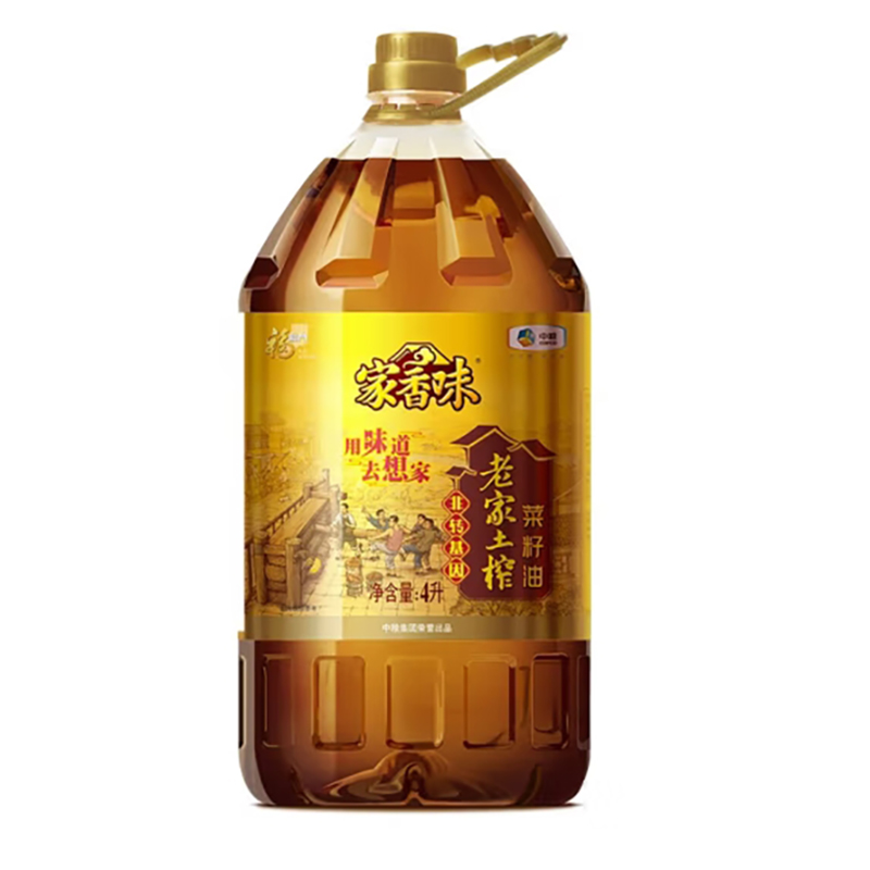 中粮福临门家香味老家土榨菜籽油4L