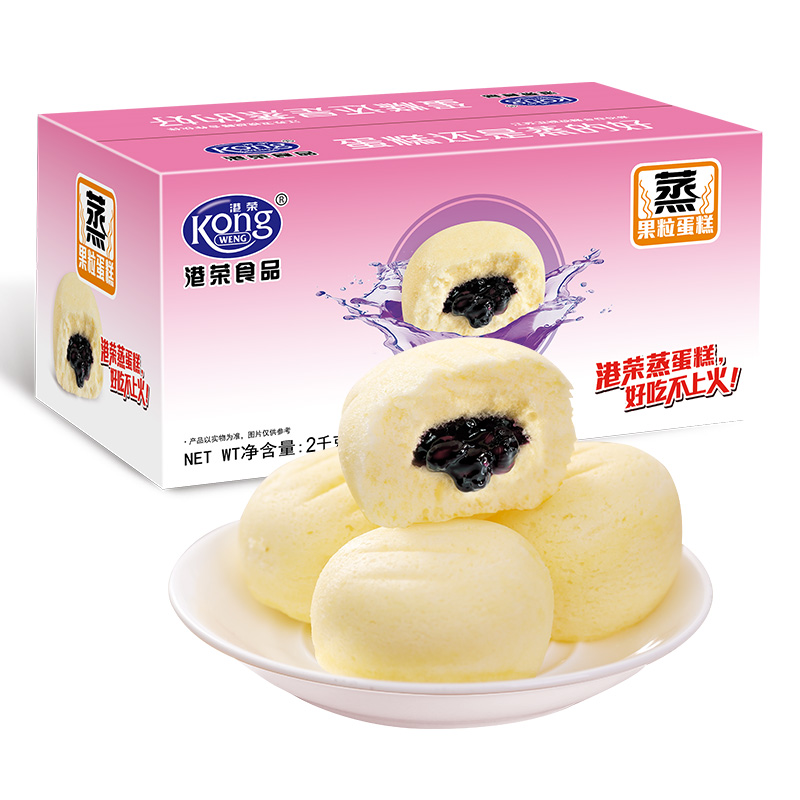 港荣蓝莓味蛋糕-2kg