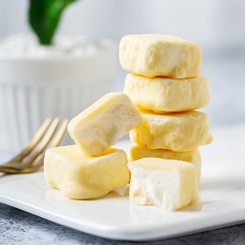 藤野一村冻干黄桃酸奶块 80g/罐-卓想捉富猫官方网站